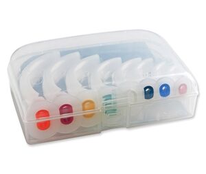 Disposable Oral Airway Kit, Polyethylene, Color Coded, Boxed, 40-110mm, Sizes: 00-6 (Complete Set of Eight)